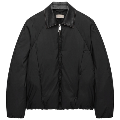 OCHIRLY欧时力皮领插肩羽绒外套