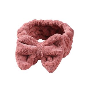 束发带女洗脸发卡发箍干发头巾可爱简约儿童毛绒洗漱化妆面膜沐浴