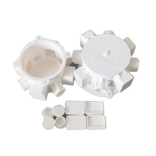 筒灯预埋件筒灯底盒LED嵌入式射灯开孔PVC天花桶洞加厚灯头盒暗盒