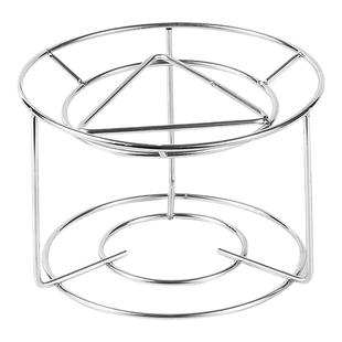 不锈钢圆形支架户外油灯煮茶小火锅烤肉酒精灯加热烧水金属三角架