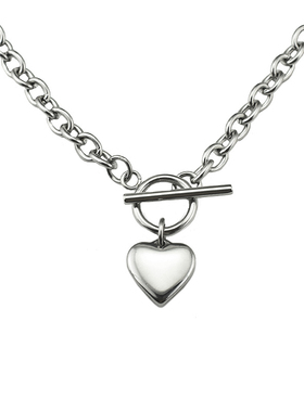 暗黑街头钛钢ins不掉色实心项链