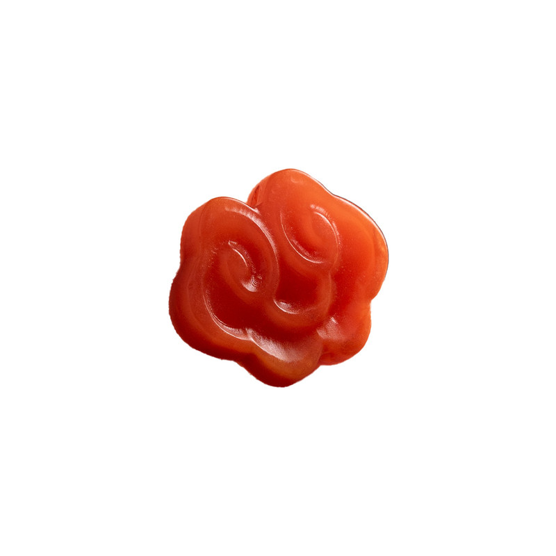 满肉天然南红玛瑙祥云配饰