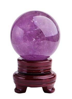 天然紫色水晶球摆件客厅玄关送礼