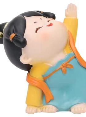 西安旅游车载手办摆件唐仕女瑜伽