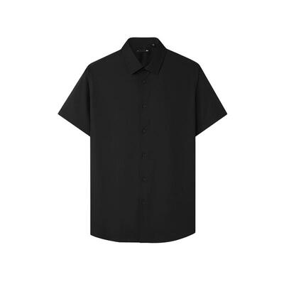 海澜之家翻领挺阔短袖正装衬衫