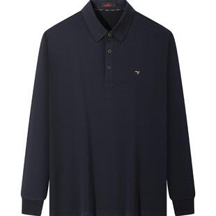 【5A抗菌】柒牌男装清仓polo衫男长袖秋冬商务休闲含羊毛翻领T恤