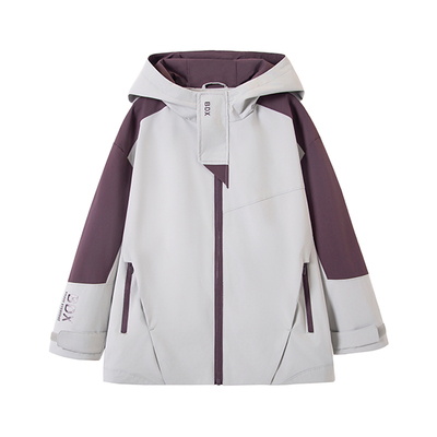 半度闲女童软壳冲锋外套春秋款