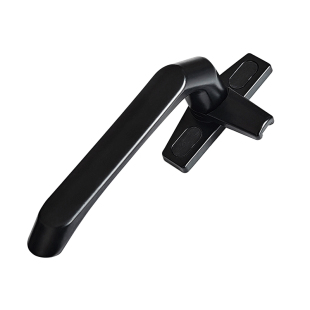 老式50型铝合金平开门窗执手把手加厚外推窗户拉手实心七字执手锁