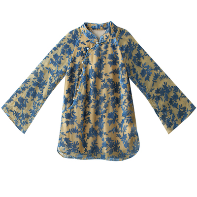 江南范复古改良旗袍上衣少女年轻