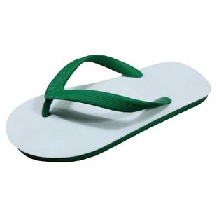 金泰三角正品泰国进口天然纯橡胶男人字拖夏季凉拖鞋耐磨防滑白底