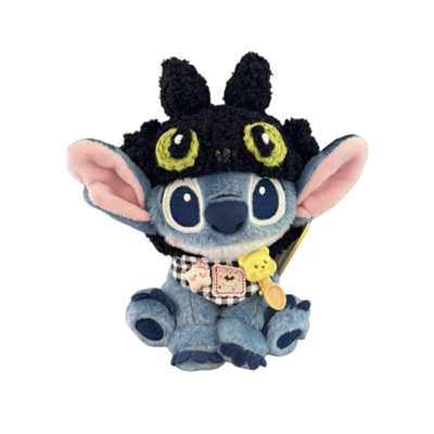 新款无牙仔头黑围兜史迪奇高级个性钥匙扣创意礼物公仔玩偶挂件