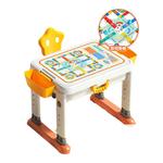 费乐儿童多功能大颗粒升降积木桌宝宝拼装益智玩具男孩女孩桌子