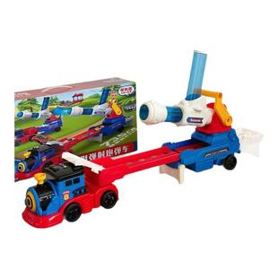 变形弹射炮弹轨道车大号儿童汽车小火车男孩大卡车益智玩具车礼物