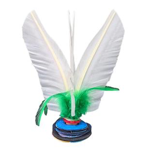 正品东方燕大白毽新款黑胶中速16厘米成人健身比赛运动专用踢毽子