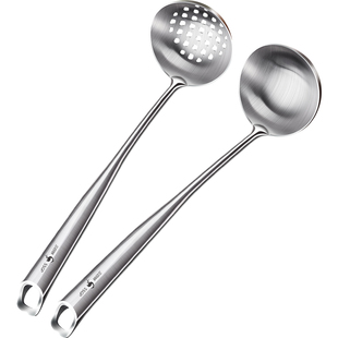 三四钢®316不锈钢汤勺盛汤火锅漏勺勺子家用盛粥大号汤匙厨具