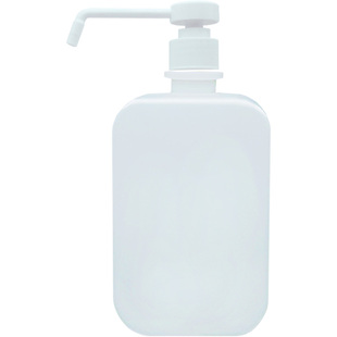 液体分装瓶子洗手液消毒液套装按压式泵头三角喷头喷雾喷嘴白500m