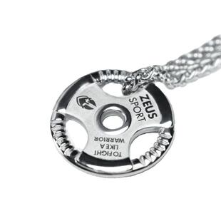 哑铃项链肌肉男哑铃片健身长款杠铃片吊坠女挂件不掉色毛衣链叠戴