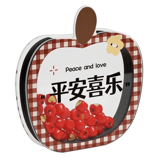 Mandelda韩国品牌平安喜乐摆件客厅玄关乔迁之喜装饰摆台式时钟