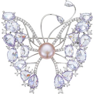 SPECIAL森系蝴蝶造型胸针女淡水珍珠别针毛衣胸花配饰2026年新款