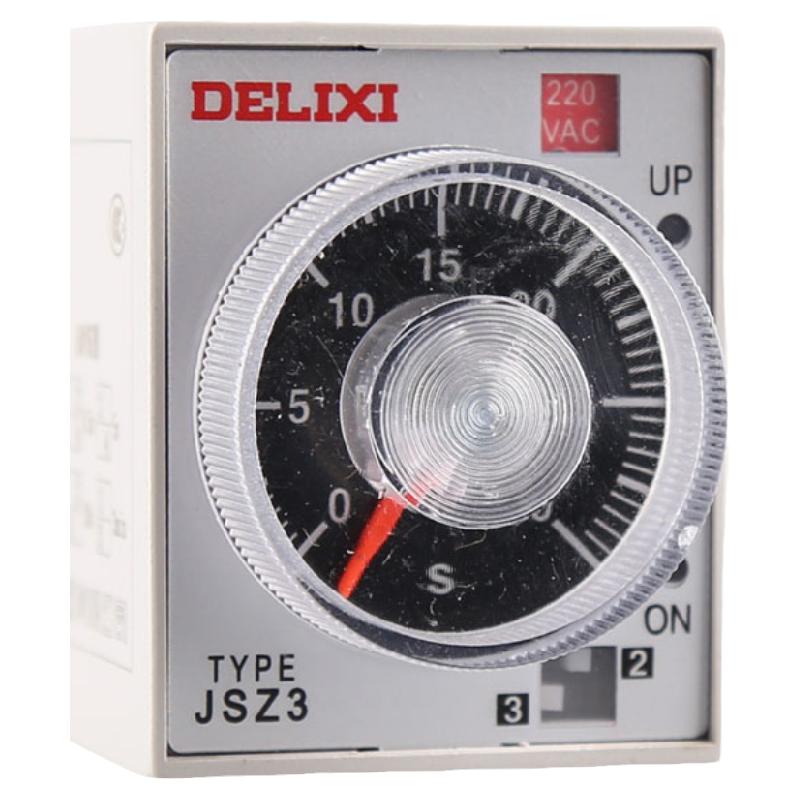 德力西电气JSZ3时间继电器交流延时220v380v12v24v控制器断电开关