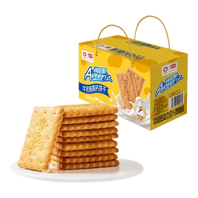 盼盼梅尼耶牛乳味高钙饼干整箱