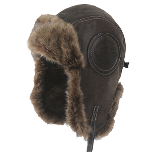 秋冬季雷锋帽男士加绒保暖飞行帽骑车护耳防风帽加厚东北皮帽子冬