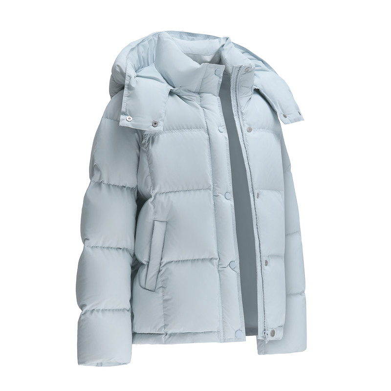 简若95白鸭绒羽绒服女短款2026冬季新款小个子加厚宽松面包服显瘦