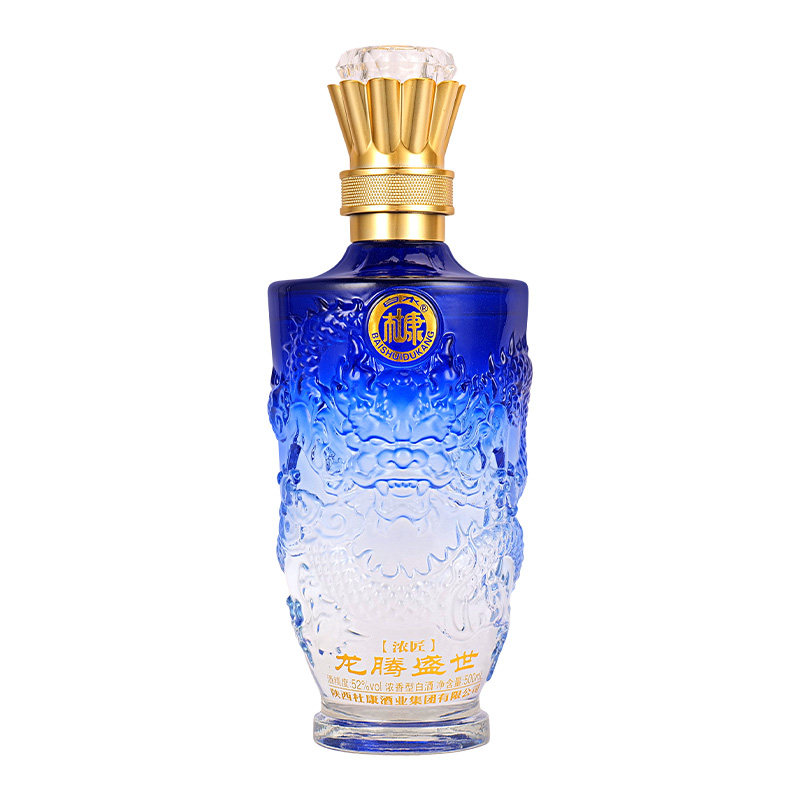 1白水杜康龙腾盛世白酒52度浓香型整箱瓶装纯粮食礼盒厂家直销