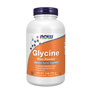 NOW诺奥甘氨酸纯粉glycine补充剂帮助睡眠胶原蛋白美国进口