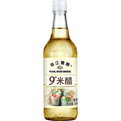 珠江桥牌9度米醋500ml*3瓶