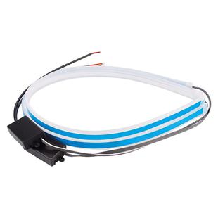 大货车24V汽车日行灯led灯眉流水转向灯通用行车灯流光灯条高亮度