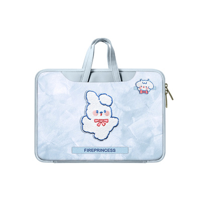 原创插画笔记本重磅电脑包