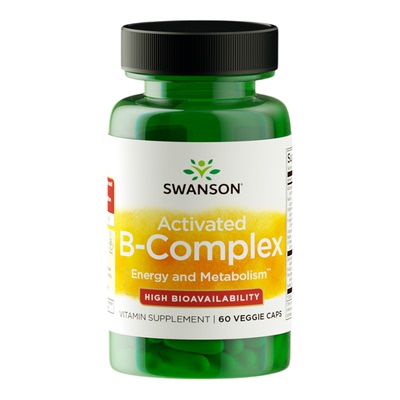 Swanson斯旺森活性B族维生素+Meriva专利姜黄素 熬夜加班充能