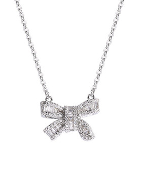 2025新款满钻蝴蝶结钛钢锁骨链