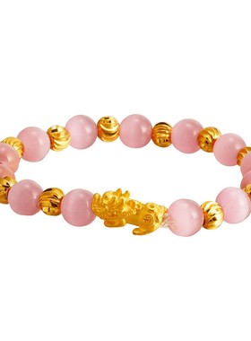 迷你貔貅女铜镀金手串