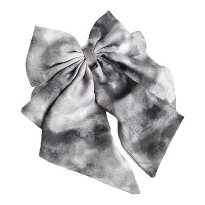 西町村屋扎染水墨文艺蝴蝶结发夹