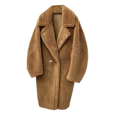 明星同款厂家直销泰迪熊大衣皮草