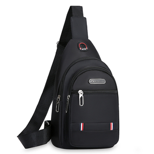 新款日韩防水男士胸包牛津布斜挎包男包单肩包胸前休闲小背包