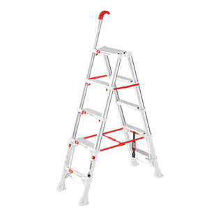 奥鹏锁扣梯子家用折叠伸缩人字梯铝合金加厚多功能便携升降小楼梯