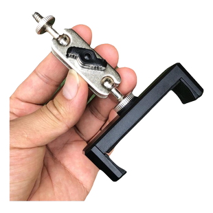 直播配件 铝件套装金属管夹一字手机夹多机位支架零件外丝单机位手机平板ipad声卡话筒内丝魔方通用夹子