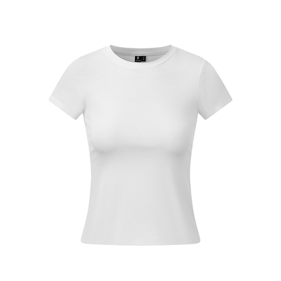 ReAimNess*「果缤纷」进口兰精莫代尔基础款圆领正肩修身短袖T恤