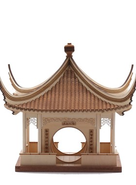 新中式风凉亭样板房间软装饰品