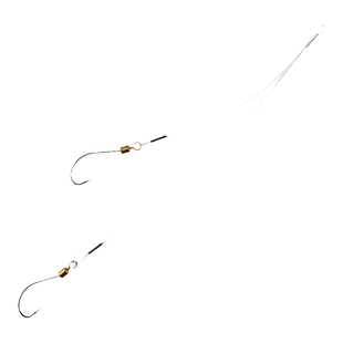 鱼钩双钩丸世伊势尼有倒刺钢丝双钩防缠绕钓鱼钩渔具钓鱼用品配件