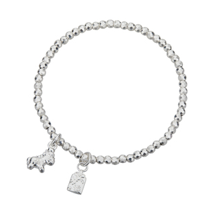 顺庆银楼足银9999碎冰开运手串女高级感精致设计师款手饰送闺蜜