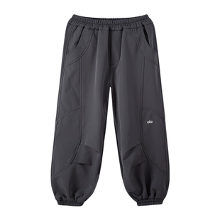 左西女童加绒软壳工装裤秋冬款2026新款儿童一体绒长裤中大童裤子