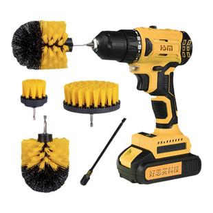 电动清洁刷家用多功能厨房浴室地毯刷瓷砖抛光清洗刷通用电钻刷头