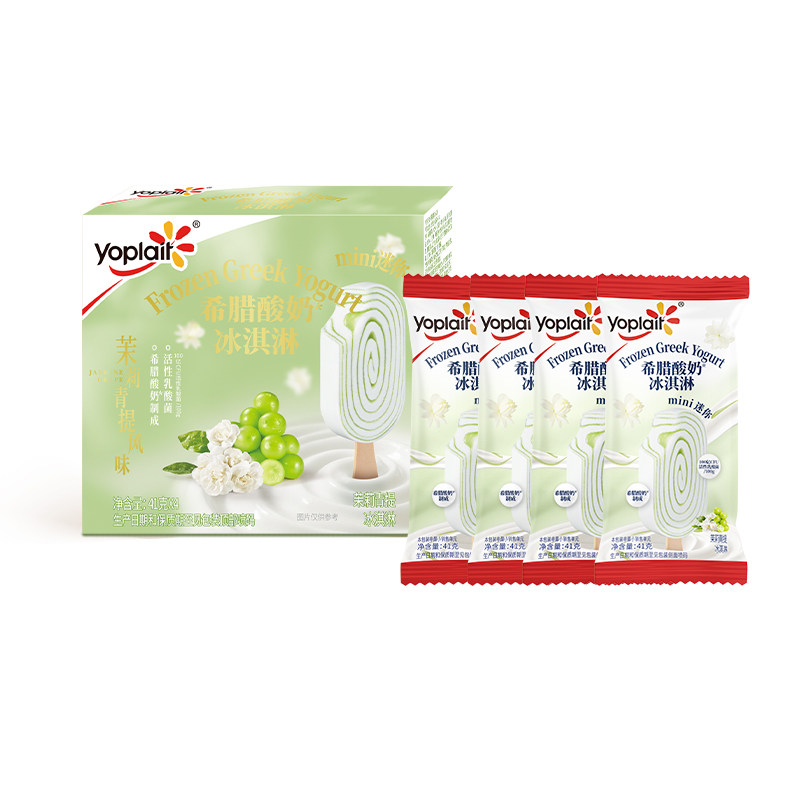 yoplait优诺希腊酸奶冰淇淋雪糕冷饮脆皮冰激凌活性益生菌3倍浓缩
