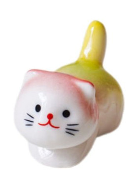 陶瓷猫筷子架动物小摆件景区玩具
