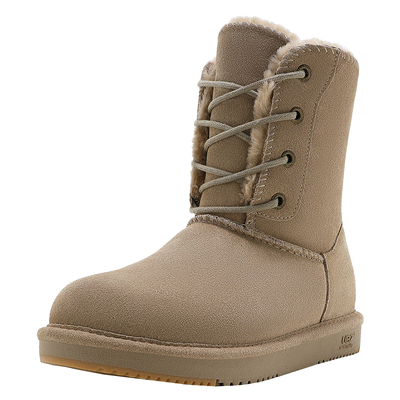 UBZ防水雪地靴加厚防滑系带棉鞋