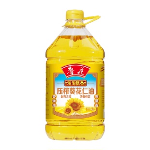 鲁花淘淘飘香葵花仁油4.28L食用油清香非转基因物理压榨